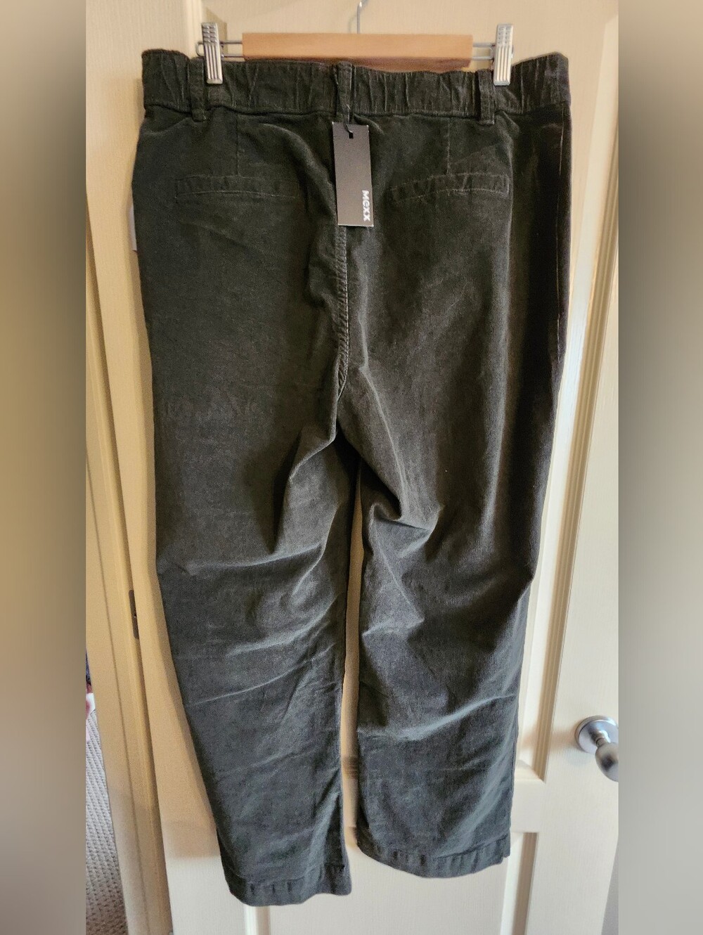MEXX Straight Leg Olive Green Corduroy Feel Women's Pants. Size Large. NWT - Picture 3 of 15